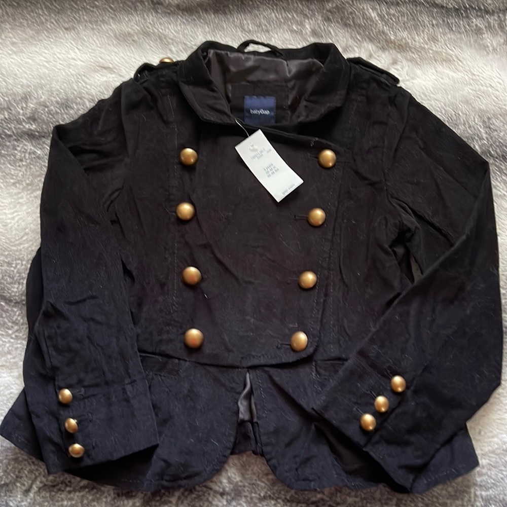 Gap military style jacket 5T corduroy outside, fully lined inside